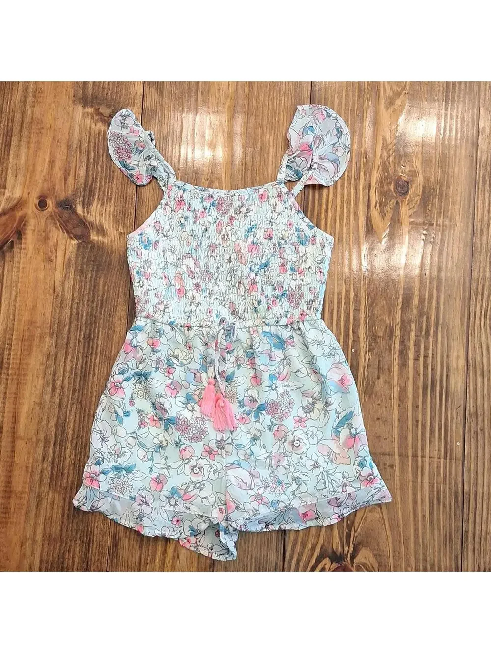 Nwt JapnaKids Floral Romper Size 7
